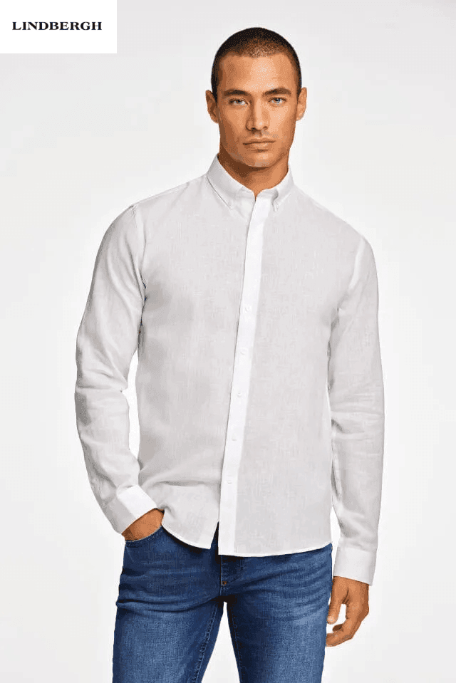 LINDBERGH Linen shirt Slim fit