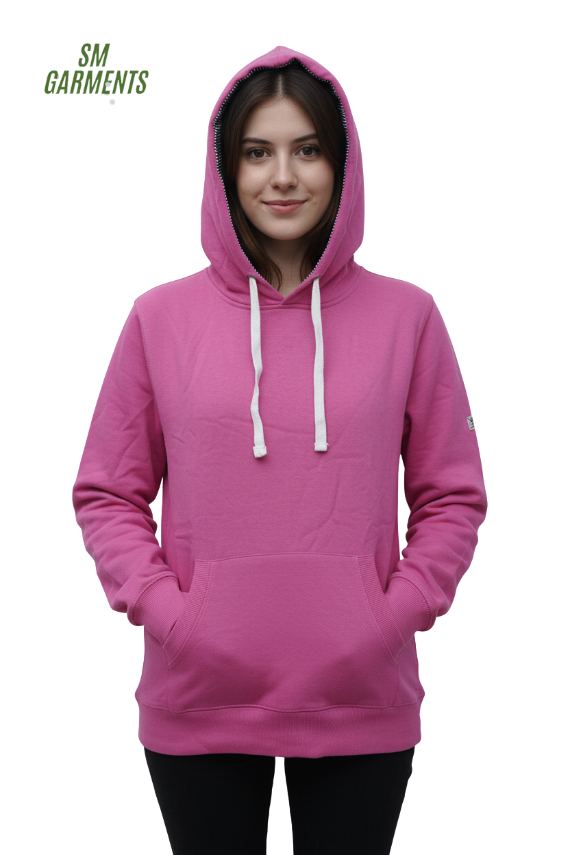 NGS WOMENS BASIC PINK HOODIE