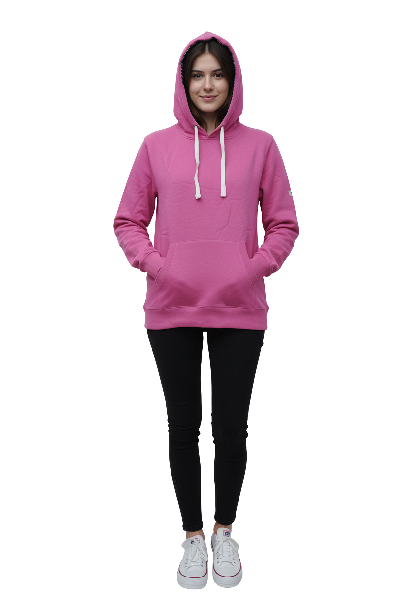 NGS WOMENS BASIC PINK HOODIE