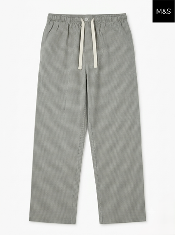 M&S Nightwear Relaxed Fit Cotton Trouser