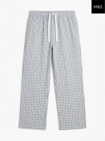 M&S Nightwear Relaxed Fit Cotton Trouser