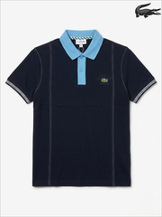 Lacoste Men's Contrast Collar Panel Stitch Polo Shirt