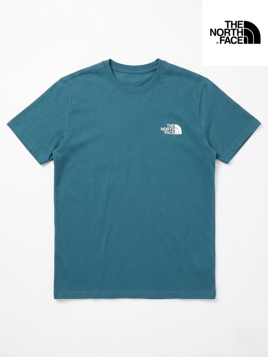 NORTH FACE Men Graphic T-Shirt – Teal Blue