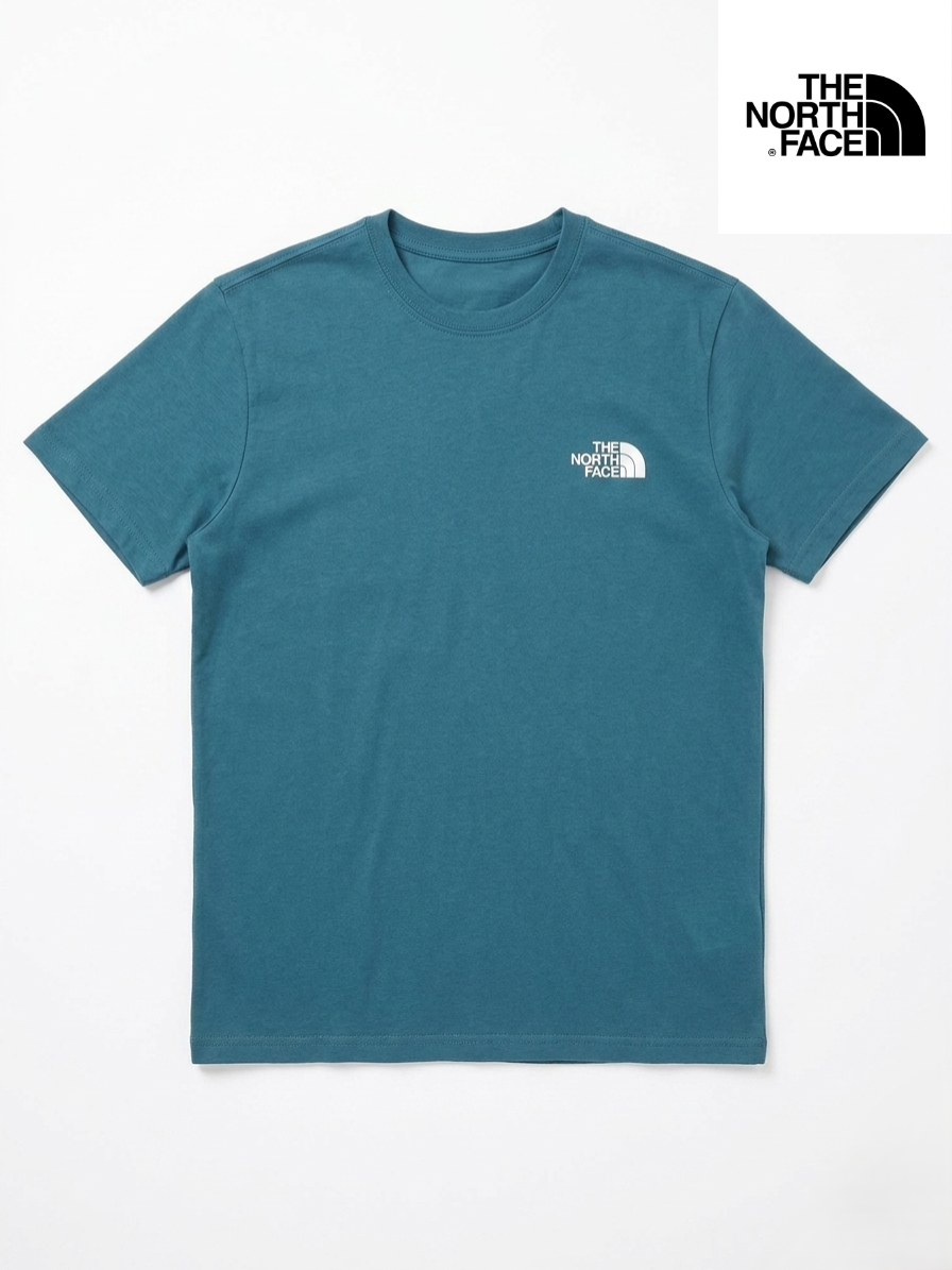 NORTH FACE Men Graphic T-Shirt – Teal Blue