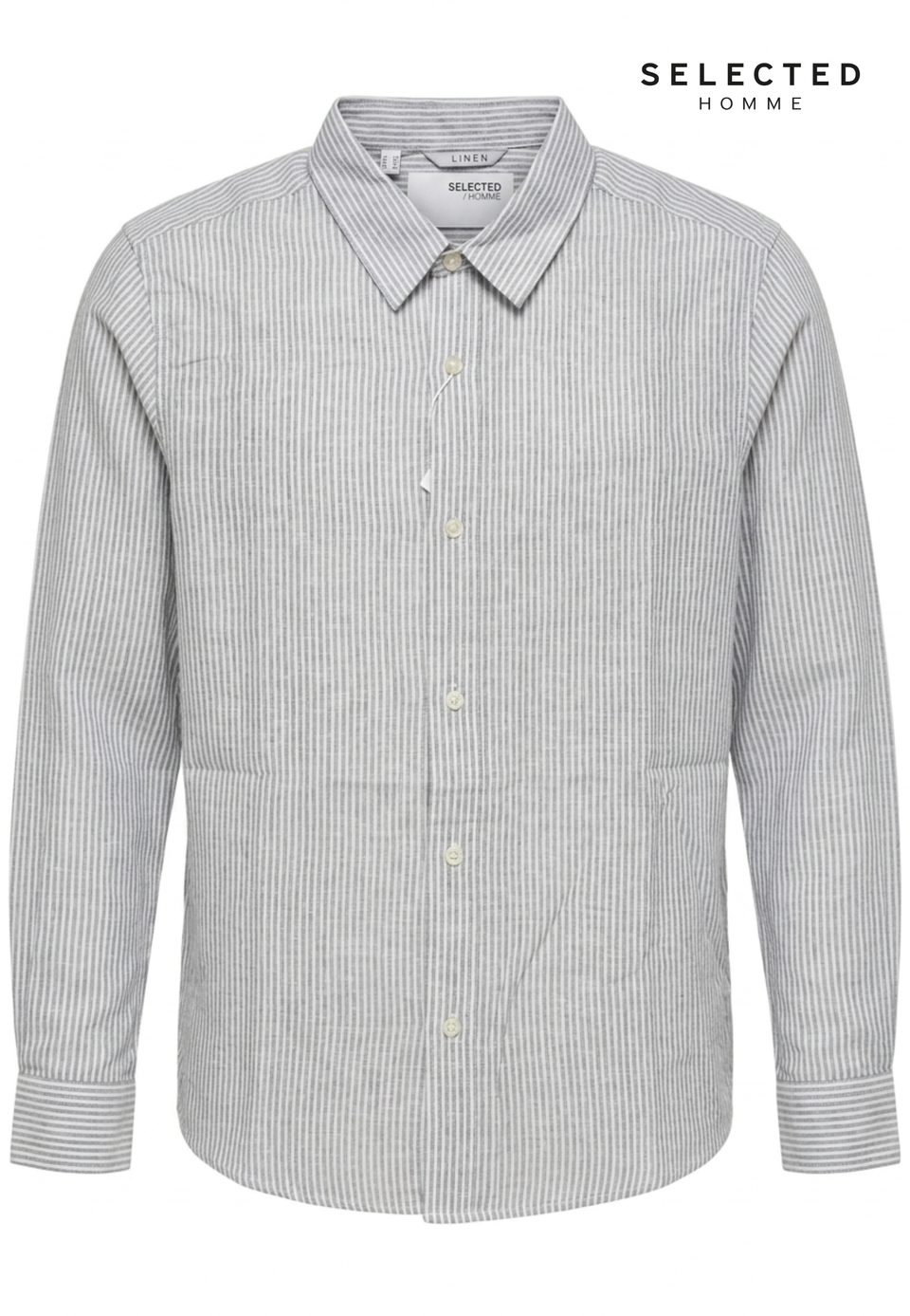 Selected Men Striped Linen Shirt