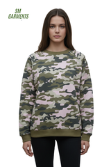 WOMENS CAMOUFLAGE SWEATSHIRT