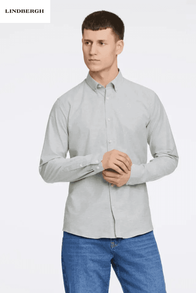 LINDBERGH Oxford Shirt Relaxed Fit Superflex