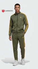 ADI Mens Essentials Two Stripes Track Suit