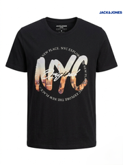 Men's Cityscape "NYC Original" Graphic T-Shirt – Black
