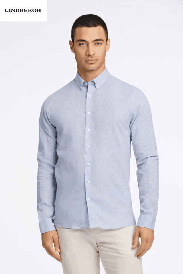 LINDBERGH Linen shirt Slim fit