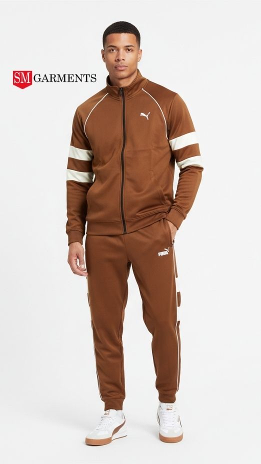 PUM Mens Brown & White Tracksuit