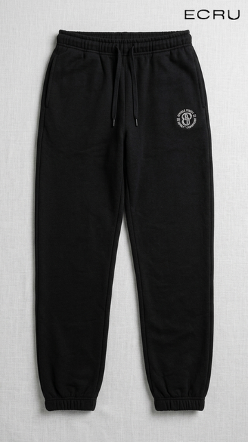 ECRU Womens Basic Black Plush Trouser
