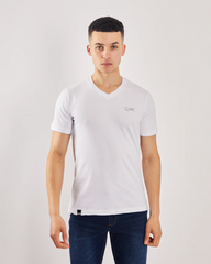 DEISEL Basic Oakley V Neck Optic White Tee