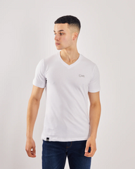 DEISEL Basic Oakley V Neck Optic White Tee