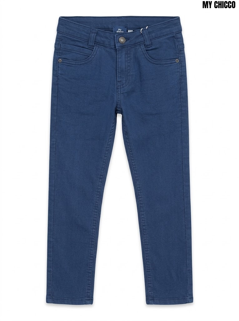 My Chicco Boys Classic Slate Blue Stretch Denim Straight-Leg Jeans