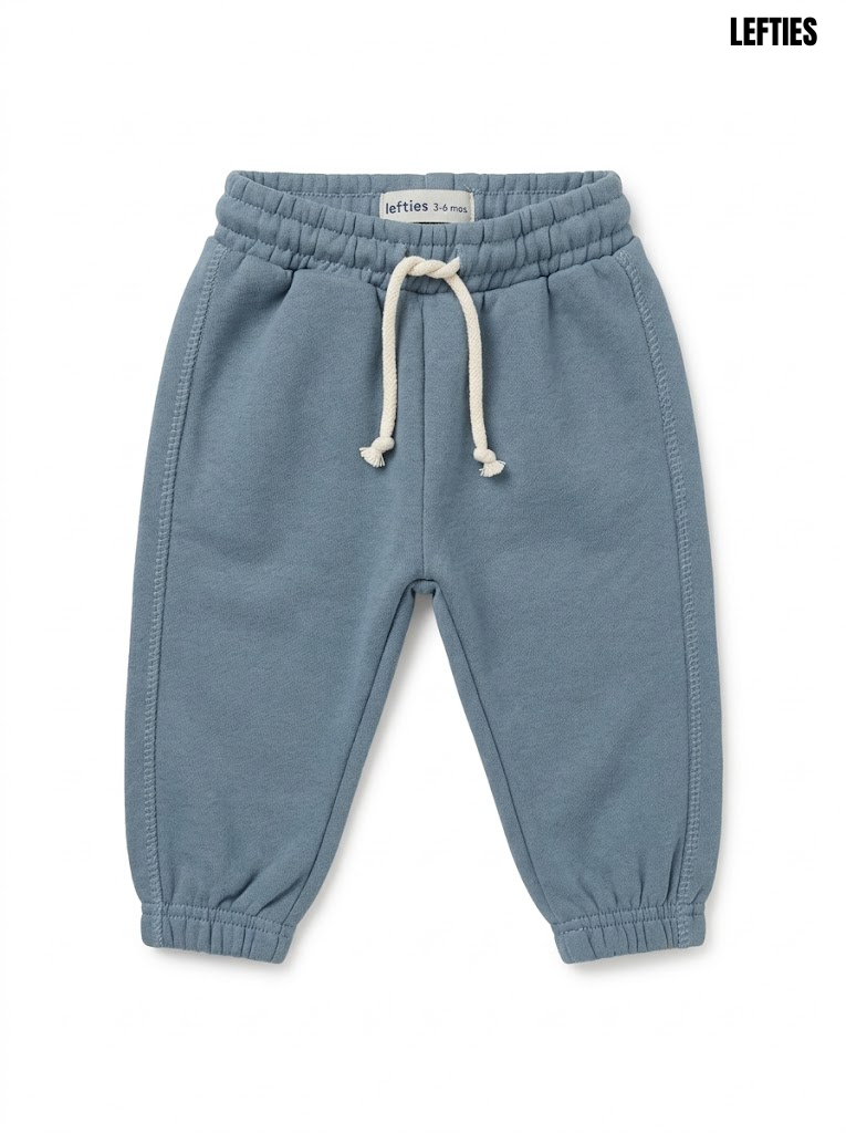 Lefties Boys' Dusty Blue Drawstring Fleece Jogger Pants