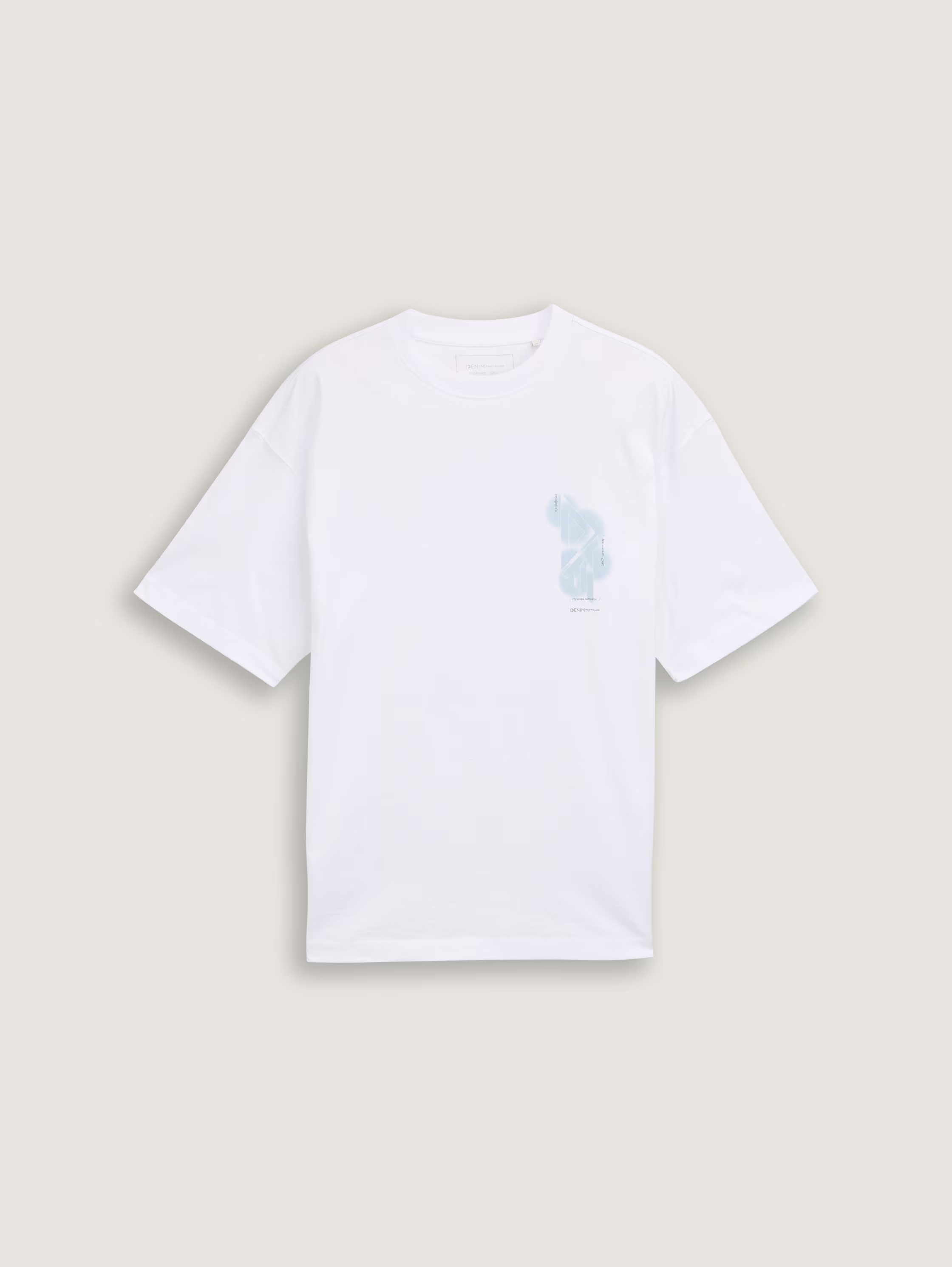 TOM TAILOR Denim Male Oversized T-shirt with back print