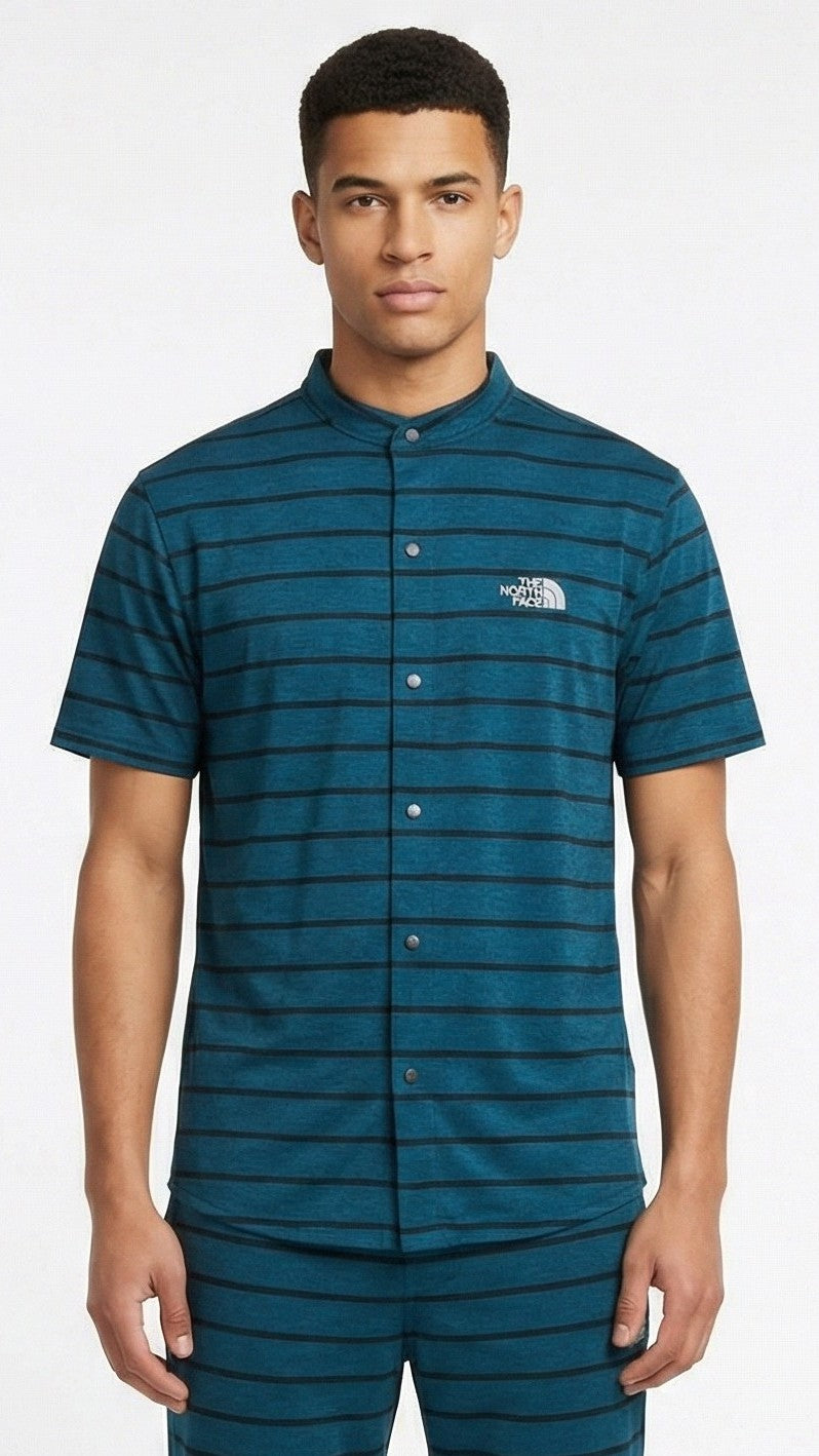 TNF Mens Dri Fit Striped Performance Shirt