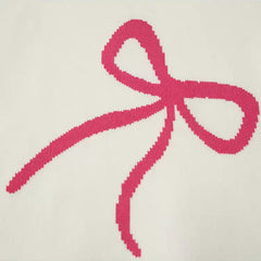Ribbon Bowknot Oversized Pullover