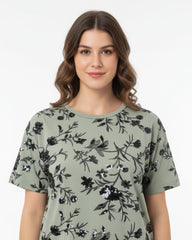 SPF Relaxed Fit Floral Sequin Loungewear Set