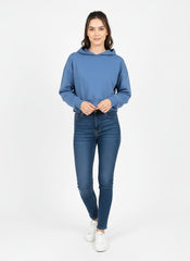 PULL&BEAR WOMENS CROP STYLE HOODIE