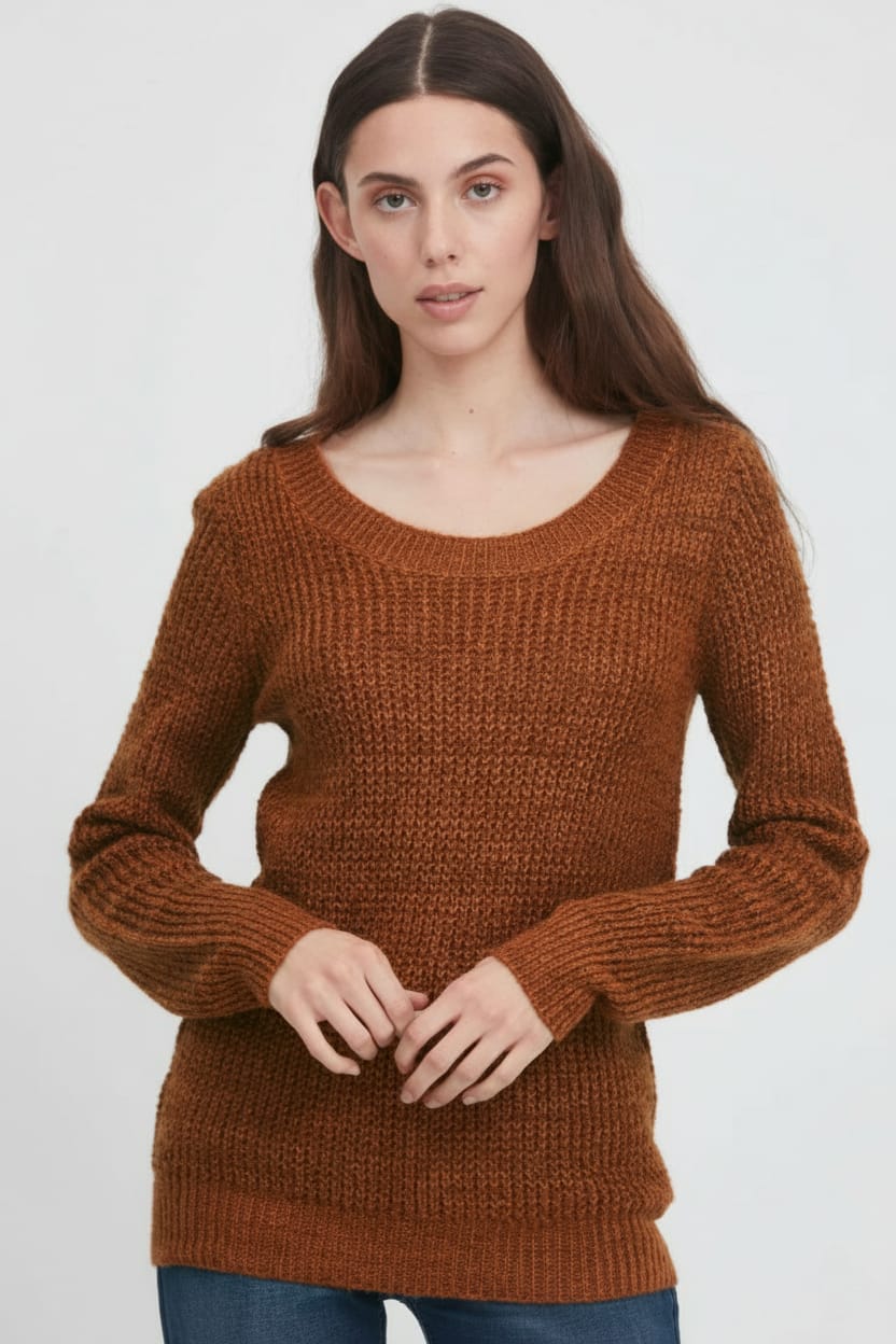 ICHI WOMENS BASIC SWEATER