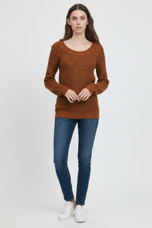ICHI WOMENS BASIC SWEATER