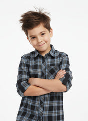 H&M L.O.G.G BOYS CHECKERED FLANNEL SHIRT