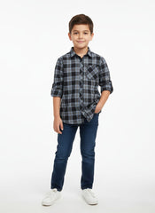 H&M L.O.G.G BOYS CHECKERED FLANNEL SHIRT