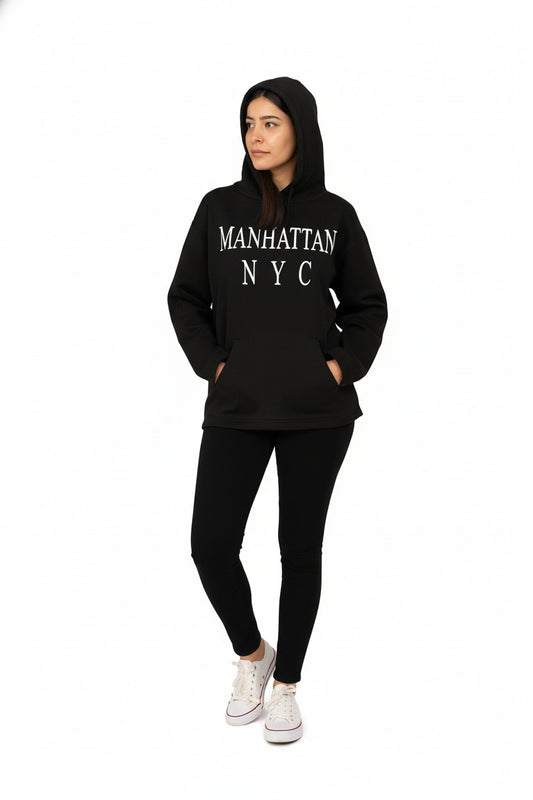ZR MANHATTAN NYC WOMEN HOODIE (OVERSIZED)
