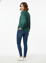 پریٹی گارڈن خواتین کی فال لالٹین لمبی بازو کی قمیضیں۔