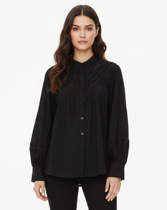 PRETTYGARDEN Womens Fall Lantern Long Sleeve Shirts