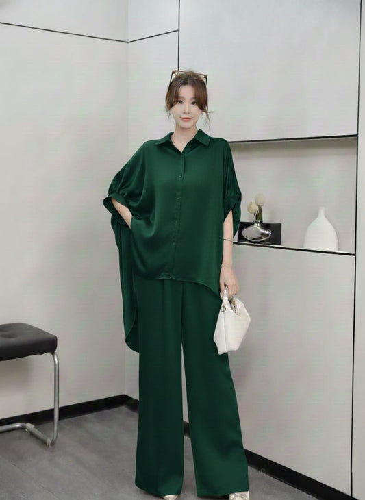 WOMENS TWO PIECE OVESIZED BAGGY CO-ORD SET