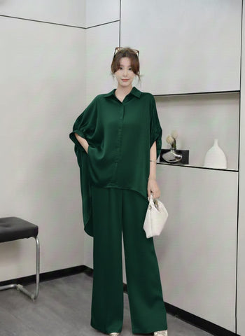 WOMENS TWO PIECE OVESIZED BAGGY CO-ORD SET