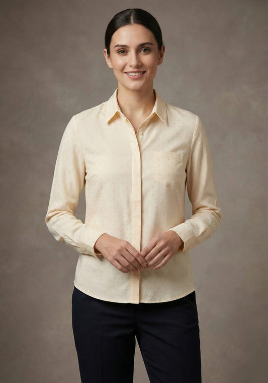 WOMEN'S SMALL FLOWERS PRINT SHIRT