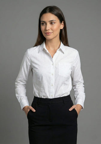 WOMEN'S SMALL FLOWERS PRINT SHIRT