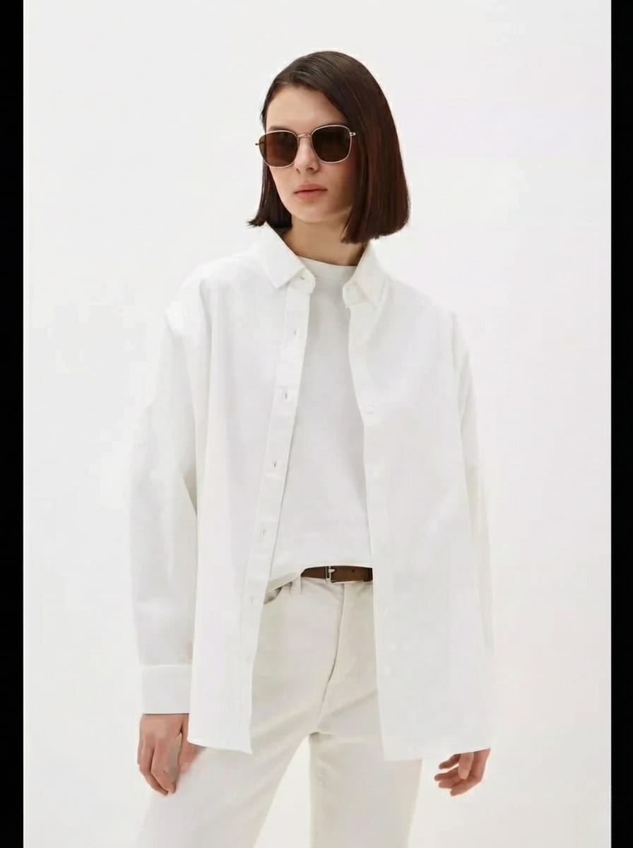 W.SHARVEL Oversized classic office shirt