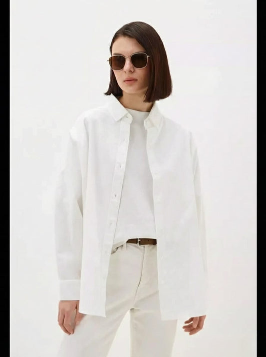 W.SHARVEL Oversized classic office shirt