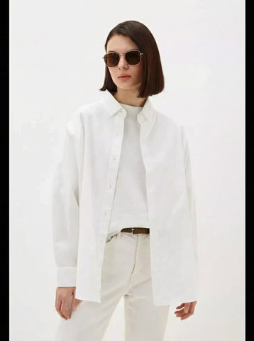 W.SHARVEL Oversized classic office shirt