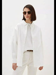 W.SHARVEL Oversized classic office shirt