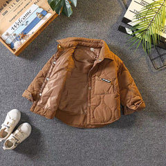 KXNDK KIDS MUST BE HAPPY PUFFER JACKET