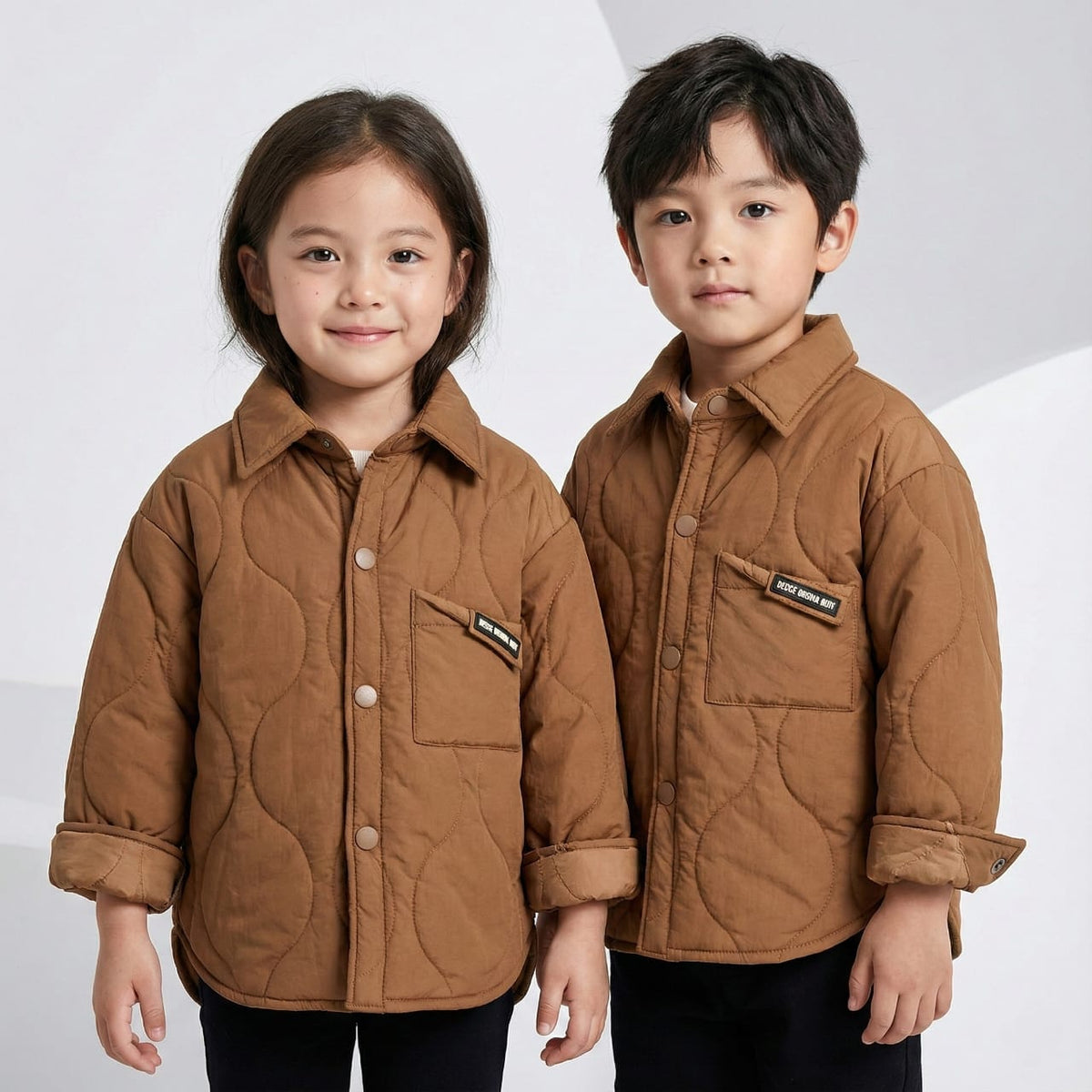 KXNDK KIDS MUST BE HAPPY PUFFER JACKET