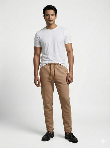 PULL&BEAR MENS TEXTURED TROUSER