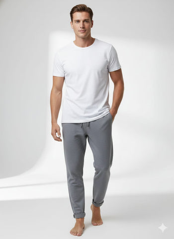 ZR MENS GRAY TEXTURED TROUSER