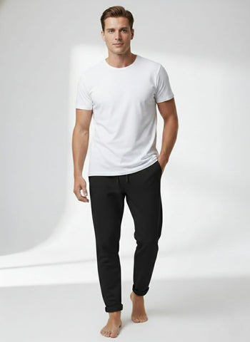 ZR MENS TEXTURED BLACK TROUSER