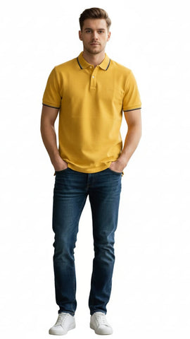 S.OLIVER MENS POCKET LOGO POLO