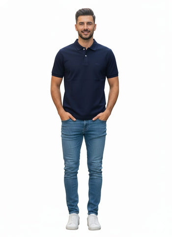 S.OLIVER MENS POCKET LOGO POLO