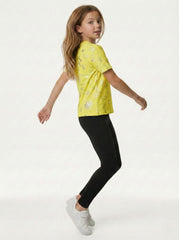M&S Girls Graphic Print Short Sleeve T Shirt