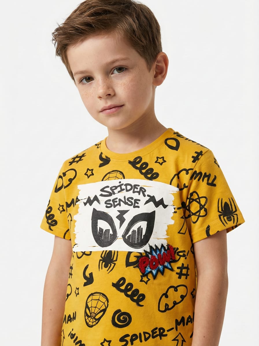 LCW Boys Spider Sense Graphic Print T-Shirt