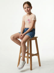 OKAIDI Girls Time to Blossom Graphic T-Shirt